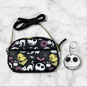 Disney Nightmare Before Christmas Crossbody Camera Bag Black Spooky Goth Alt New